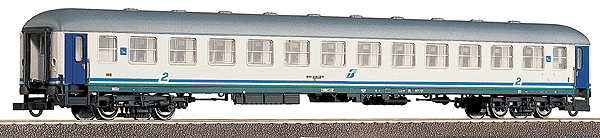2nd Class UIC X Fast train Coach - Italian State Railways -- FS Era V In XMPR Colors
