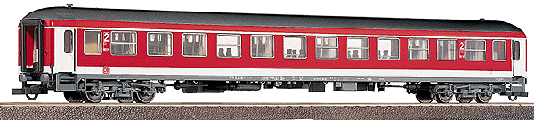 2nd Class Suburban Coach: German Rail AG -- DB-AG Era V (Traffic red) (ex IR Coach)