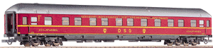 Express Cars German Federal Railways (DB) Era III -- Sleeper-German Sleeping Car Co (DSG) maroon, gold lettering, gray roof)