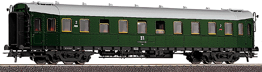 Bme 2nd Class Coach Era IV -- DR "Hecht" (green)