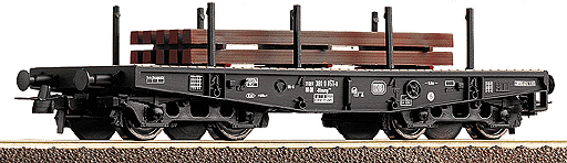 Flatcar Era IV -- DB w/Steel Beam Load