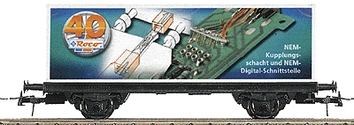 40th Anniversary Flatcar w/Container -- Innovation Train "NEM"