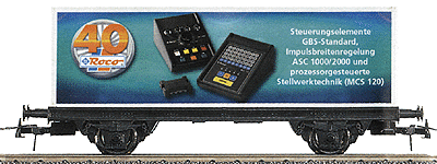 40th Anniversary Flatcar w/Container -- Innovation Train "Control"