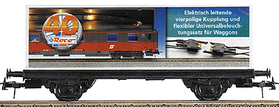 40th Anniversary Flatcar w/Container -- Innovation Train "Coupling Illumination"