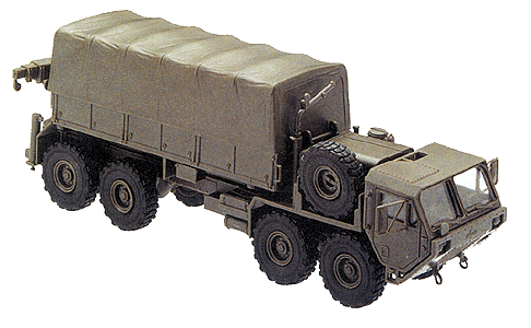 Mini-Tanks Military - US/NATO - Heavy Trucks -- Oshkosh HEMTT 10-Ton 8x8 Cargo Carrier w/Covered Bed & Rubber Tires