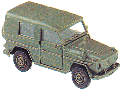 Mini-Tanks Military Modern German Army (BW) Light Trucks -- Mercedes Benz 230/290 "Wolf" w/Short Wheelbase & Canvas Cover