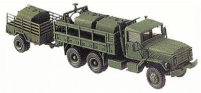 Mini-Tanks Military US/NATO Heavy Trucks -- M923 5-Ton 6x6 w/Fuel Tanks & M105 A2 Single-Axle Trailer w/Fuel Tank