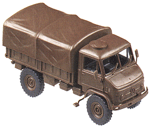 Mini-Tanks Military - German Federal Army (BW) - Trucks -- Unimog S 404 w/Hard Canvas Top (brown)