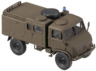 MiniTanks - German Civil Defence - Fire Apparatus -- Unimog S TLF 8 Tank Fire Engine
