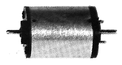Flat Can Motor -- Five-Pole, 14V DC, Single-End Shaft Flat