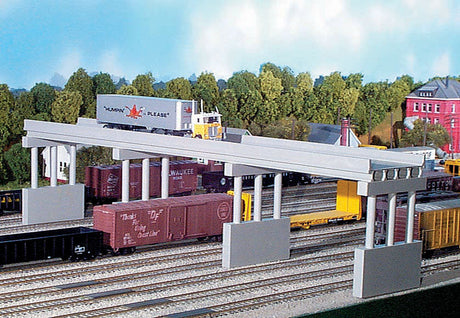 Modern Highway Overpass -- Kit - 150' Scale w/4 Piers-2