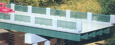 Steel Overpass I-Beams pkg(10) -- 50'