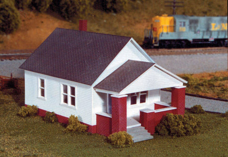 One-Story House w/Front Porch -- Kit - 3 x 4-3/8"  7.7 x 11.2cm-2