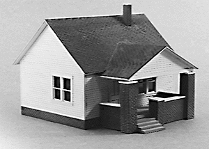One-Story House w/Side Porch -- Kit - 3-1/2 x 3-7/8"  9 x 9.9cm-1