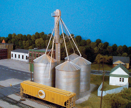 Grain Elevator -- Kit - Scale Height: 90'  27.4m-2