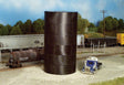 Flat Top Water/Oil Tank -- Kit - Scale Height 43'  13.1m