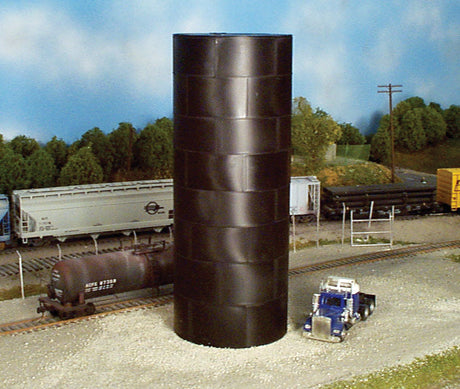 Flat Top Water/Oil Tank -- Kit - Scale Height 60'  18.3m