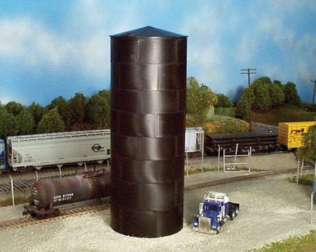 Peaked Top Water/Oil Tank -- Kit - Scale Height 60'  18.3m