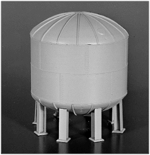 Elevated Tank - Kit -- Scale Diameter 24'  7.3m, Height 30'  9.1m