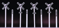 Crossbuck and Milepost Set