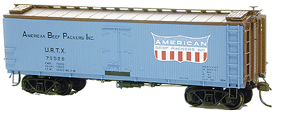 37' Mather Meat Reefer -- American Beef Packers (light blue)