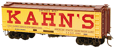 37' Mather Meat Reefer -- Kahn's Packing Co. (Reefer Yellow)