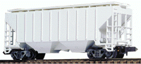 3000 Cubic Foot 2-Bay Covered Hopper - Single Car -- Undecorated