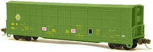 Thrall All-Door Boxcar - Assembled - Single Car -- Ashley, Drew & Northern (green)