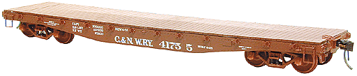 Flatcar -- CNW (red)