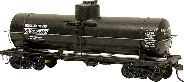 Type 103W 10,000-Gallon Welded Tank Car - Ready to Run -- Shippers Car Line (black)