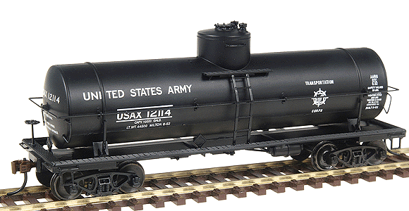 Type 103W 10,000-Gallon Welded Tank Car - Ready to Run -- United States Army (black)
