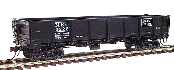 General Service Drop Bottom Gondola - Assembled -- Maine Central w/Steel Sides