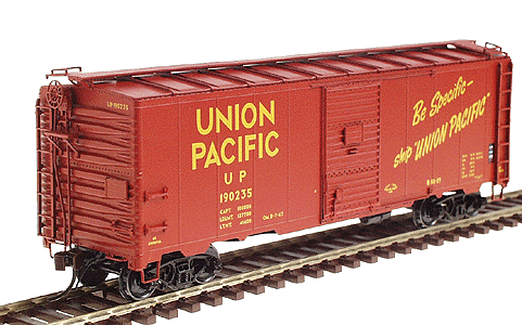 1937 AAR 40' Single Door Stell Boxcar - Assemb;ed -- Union Pacific