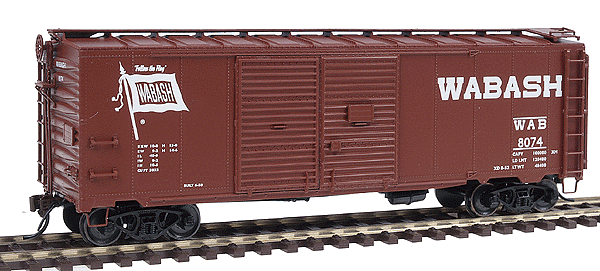 1937 AAR Double-Door Boxcar - Ready to Run -- Wabash (Freight Car Red)