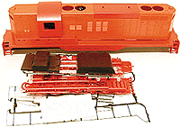 Diesel GP9 Body Kit Only -- Undecorated (red)