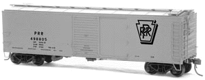 X-29 Battery Car w/Dreadnaught Ends -- Pennsylvania Railroad (Maintenance-Of-Way Gray)