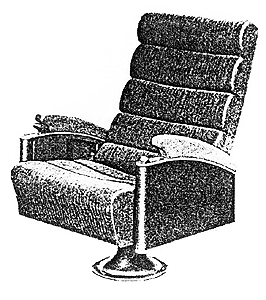 Heywood-Wakefield 830-P "Sleepy Hollow" Parlor Chairs pkg(24) -- Gray