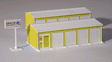 Two-Unit Self-Storage Facility - Kit - Approximately 2 x 5-3/4"  5.1 x 14.6 -- Yellow