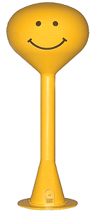 Spherical Water Tower -- Yellow w/Smiley Face - Kit