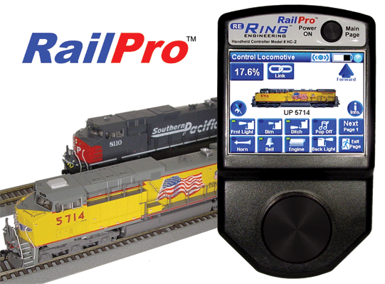 HC-2 Color Touchscreen Handheld Controller w/Direct Radio(TM) - RailPro(TM)