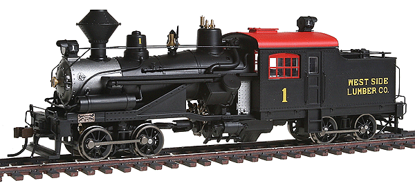 2-Truck Heisler - Standard DC -- Westside Lumber Co. #1 (black)