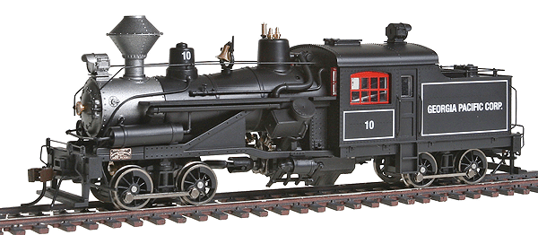 2-Truck Heisler - Standard DC -- Georgia Pacific #10 (black)