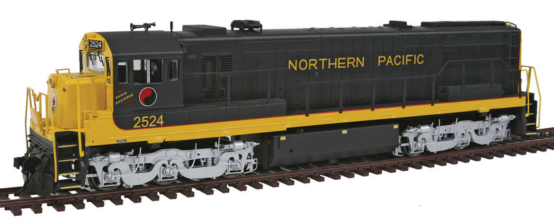GE U25C - Standard DC -- Northern Pacific #2524 (black, yellow)