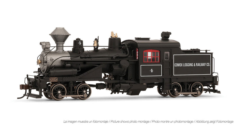 2-Truck Heisler - Standard DC -- Comox Logging & Railway Co. #4 (black, graphite)