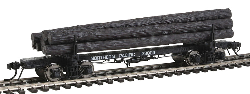 38' Skeleton Log Car 2-Pack - Ready to Run -- Northern Pacific