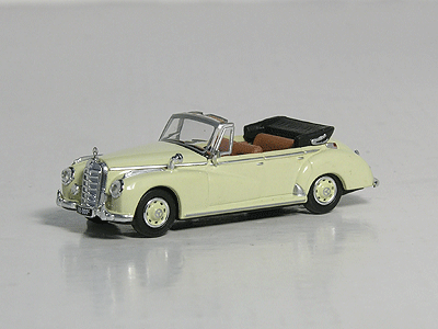 1955 Mercedes-Benz 300c Cabriolet Limousine -- Top Down (cream)