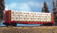 Bulkhead Flatcar w/Load -- Great Northern #2 w/Western Carrier Load