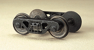 Roller Bearing 70-Ton Freight Car Trucks -- Code 110 Scale 33" Wheels  Pkg (2)