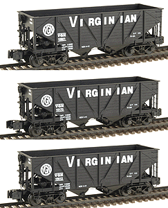 Two-Bay Composite Hopper Set 3-Car #1 -- Virginian