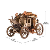 ROKR Stagecoach Mechanical Music Box - Kit -- 3D Puzzle-3